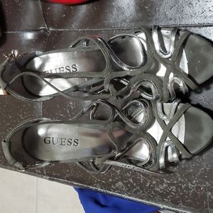 Grey guess heels